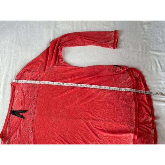 Women's Seven7 Long Sleeve Sequined Tee Shirt Lot, Size XL Black/Red, Western - Picture 7 of 10